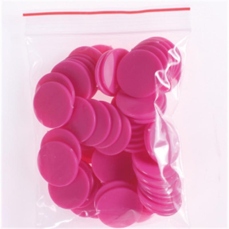 100Pcslot 30Mm Plastic Poker Chips Casino Bingo Markers Token Fun Family Club Board Games Toy Plastic Chips Coins Teaching Mus