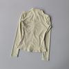 Women Sports Jacket Zip Fitness Yoga Shirt Workout Running Coats Warm Gym Long Sleeve Cardigan Slim Tight Jacket Activewear