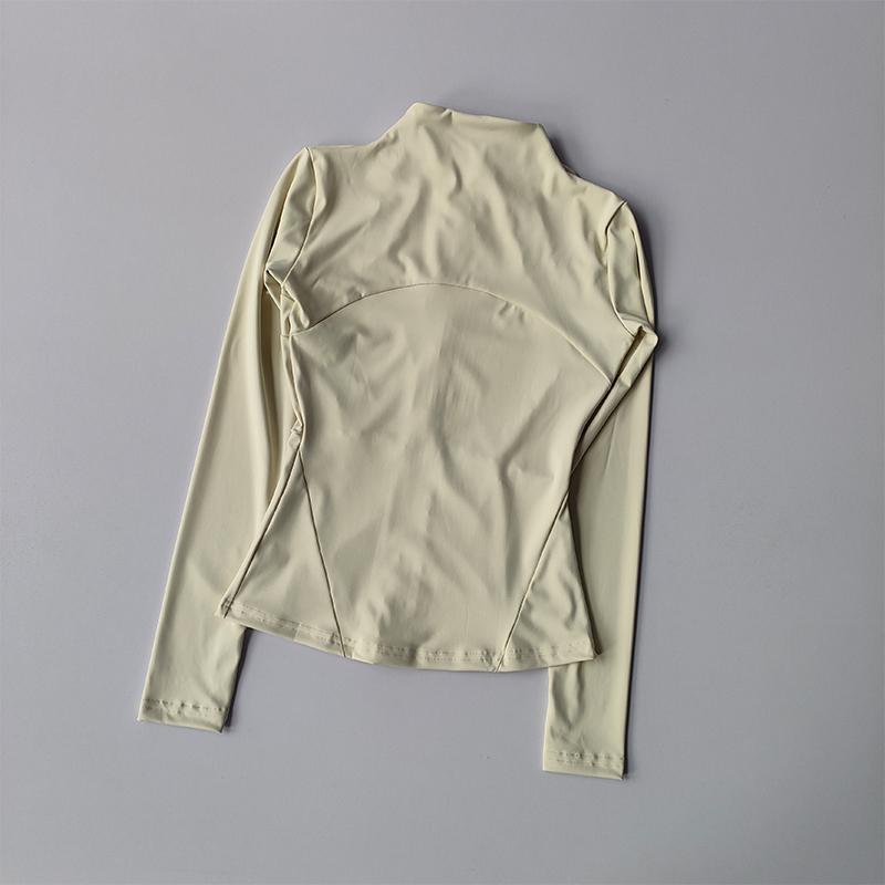 Women Sports Jacket Zip Fitness Yoga Shirt Workout Running Coats Warm Gym Long Sleeve Cardigan Slim Tight Jacket Activewear