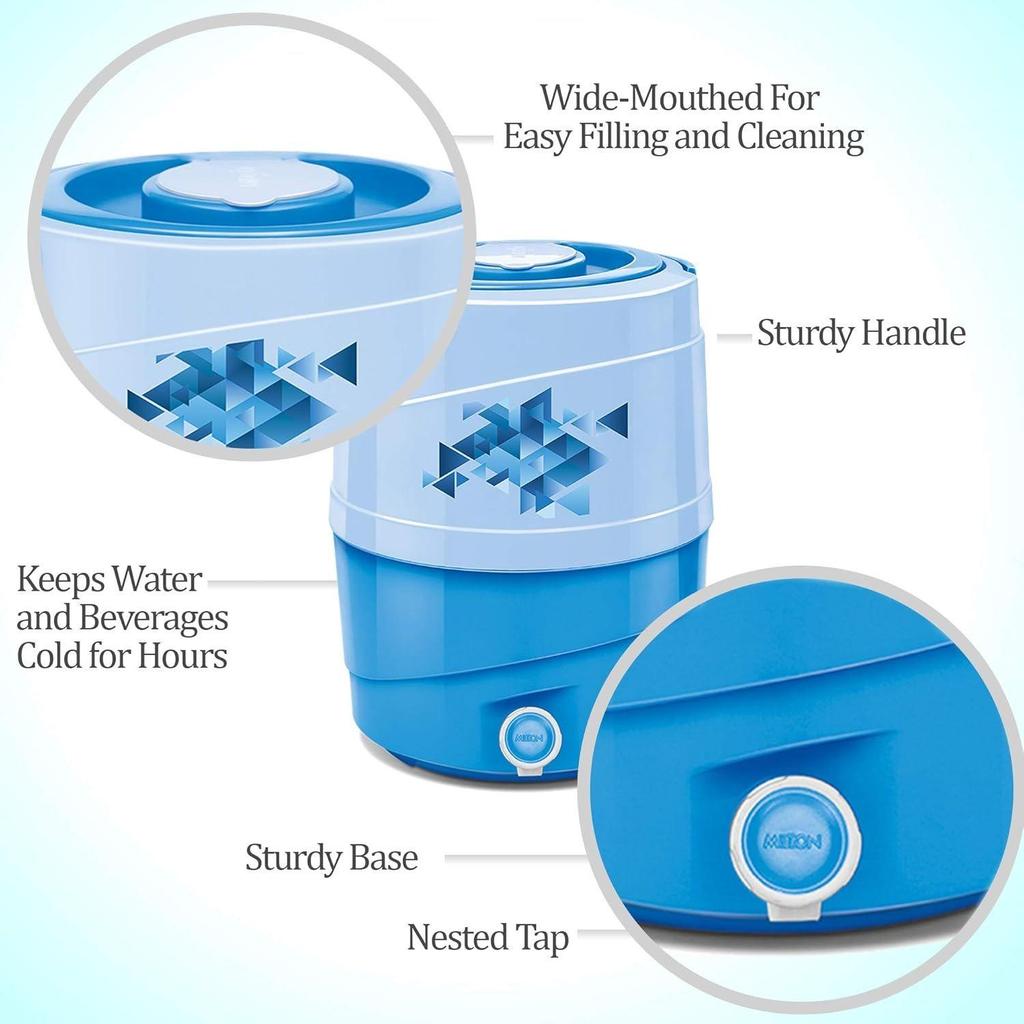 Plastic Kool Rover 12 Insulated Water Jug, (11 L, Blue)