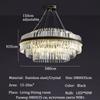 French luxury crystal chandelier Nordic modern home lighting living room LED chandelier room decoration indoor ceiling light