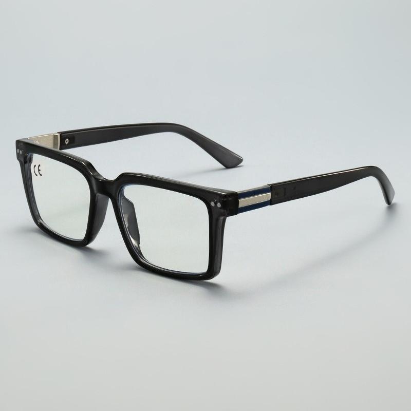 Trendige Unisex Retro Große Quadratische Rahmen Lesebrille Anti Blaulicht Hohe Definition Komfort Lesebrille +1,0 Bis +4,0