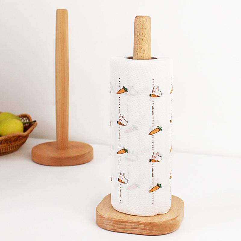Multifunctional Sturdy Wood Tissue Roll Storage Holder with Elegant Designs and Animal Figures Portable for Daily Use