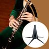 Clarinet Stand Folding 5 Leg Lightweight Sturdy Base Wind Instrument Accessory Stable Black