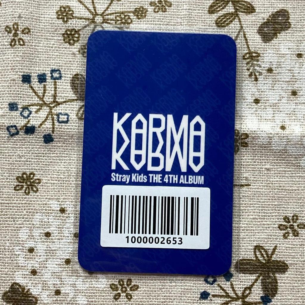 [USED] StrayKids Felix KARMA FANS Pre-list Purchase Bonus Trading Card
