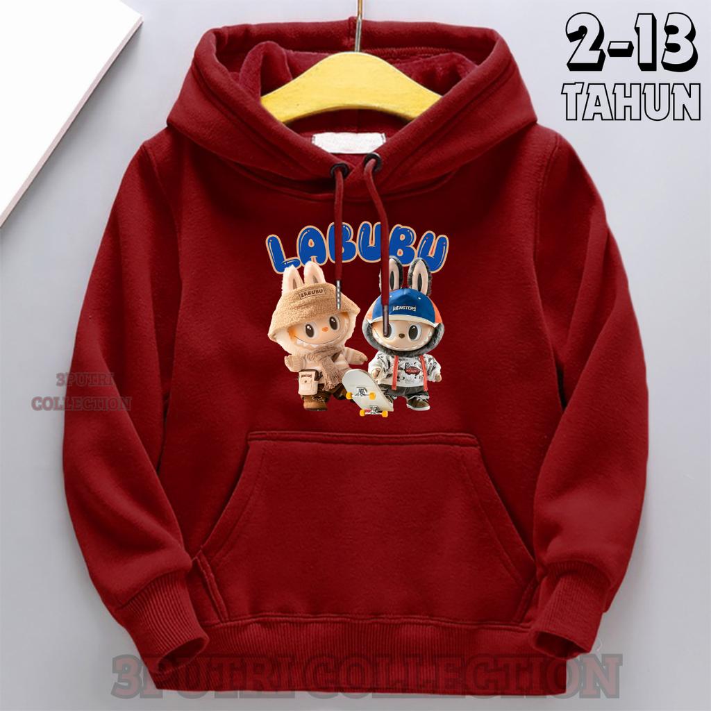 Children's Hoodie New Trendy Labubu Kids Cute Cartoon Casual Daily Hoodie 100-160cm Boys Girls