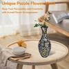 3D Puzzle Vase DIY Living Room Ornaments Flower Arrangement Home Decoration Children's Birthday Gift Toy