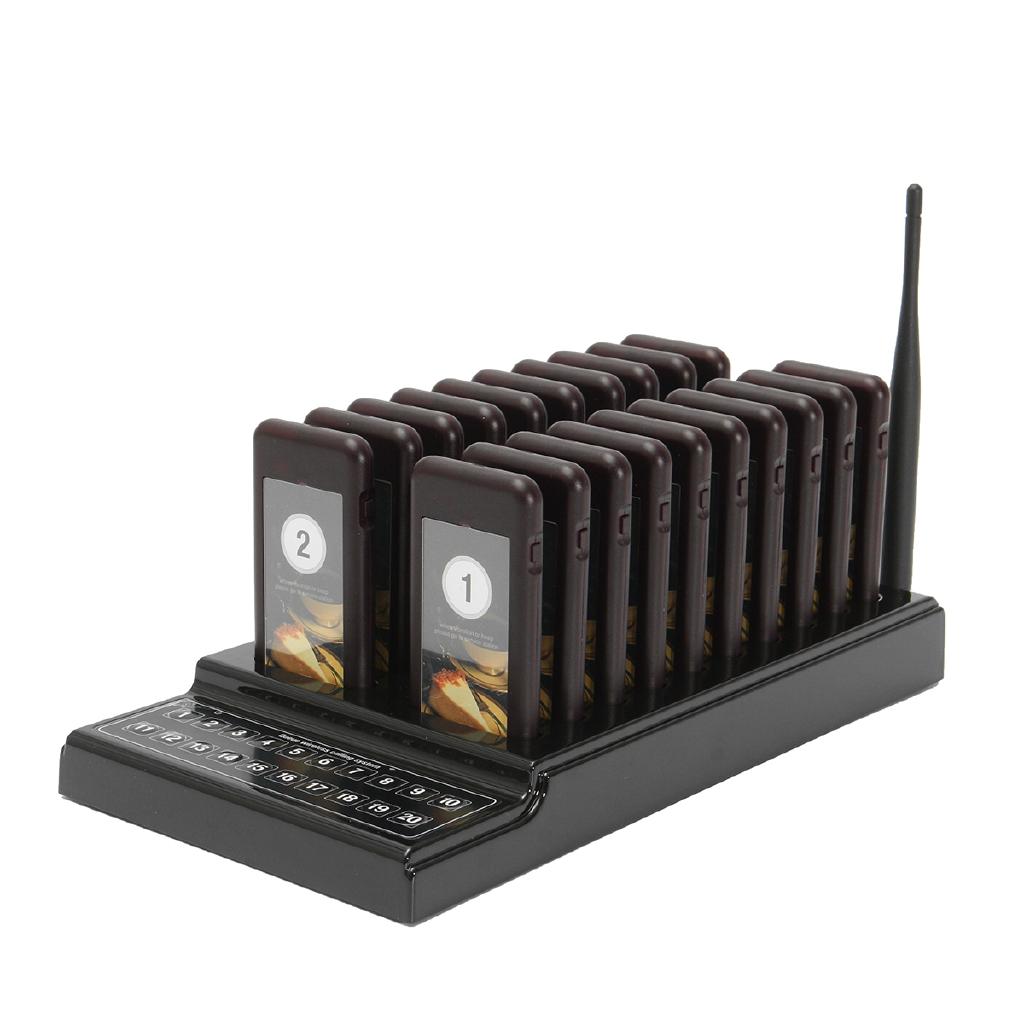 20Pcs Wireless Restaurant Coaster Pager Guest Call Paging Queuing Calling System New