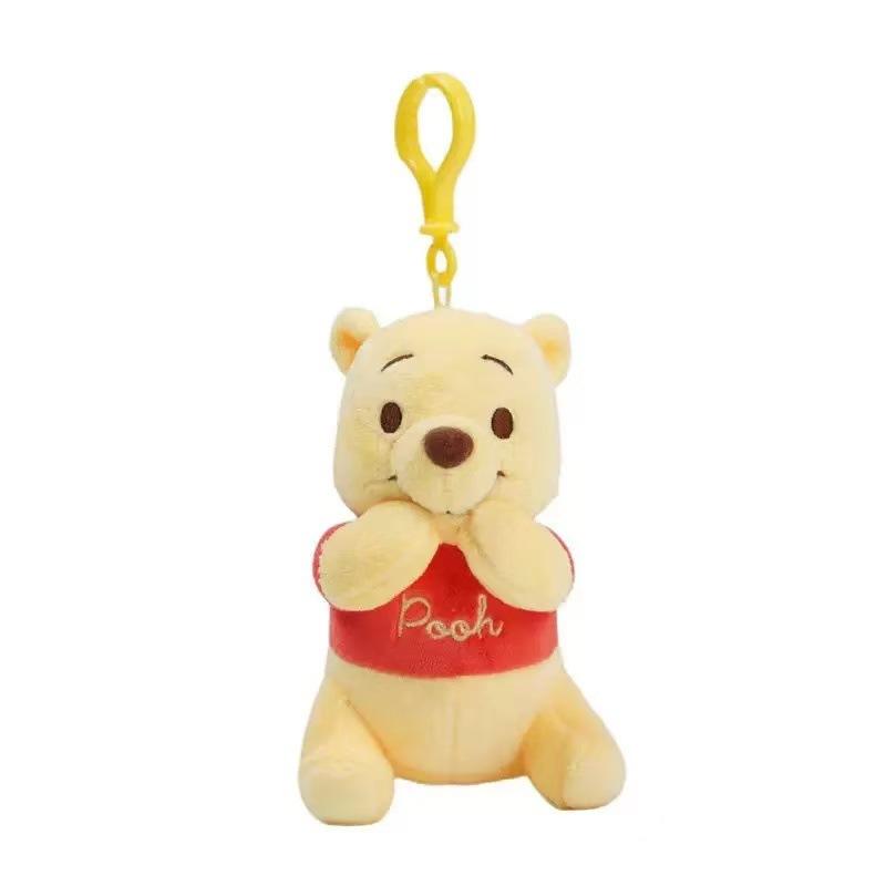 Disney Piggy and Winnie The Pooh Plush Keychain Dolls, Cute and Fun Anime Style Birthday Accessories