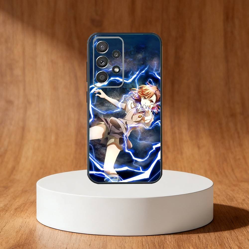 Misaka Mikoto Handyhülle Für Samsung S25,S24,S21,S22,S23,S30,Ultra,S20,Plus,Fe,Note,10,9,5G Schwarze Abdeckung