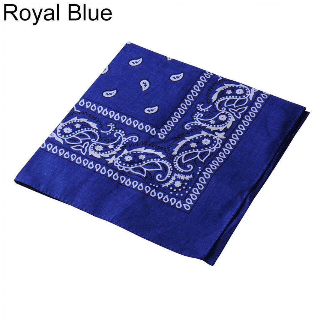 

Модная квадратная бандана с узором пейсли, хлопковая повязка на голову унисекс, шарф в стиле хип-хоп, маска для шеи