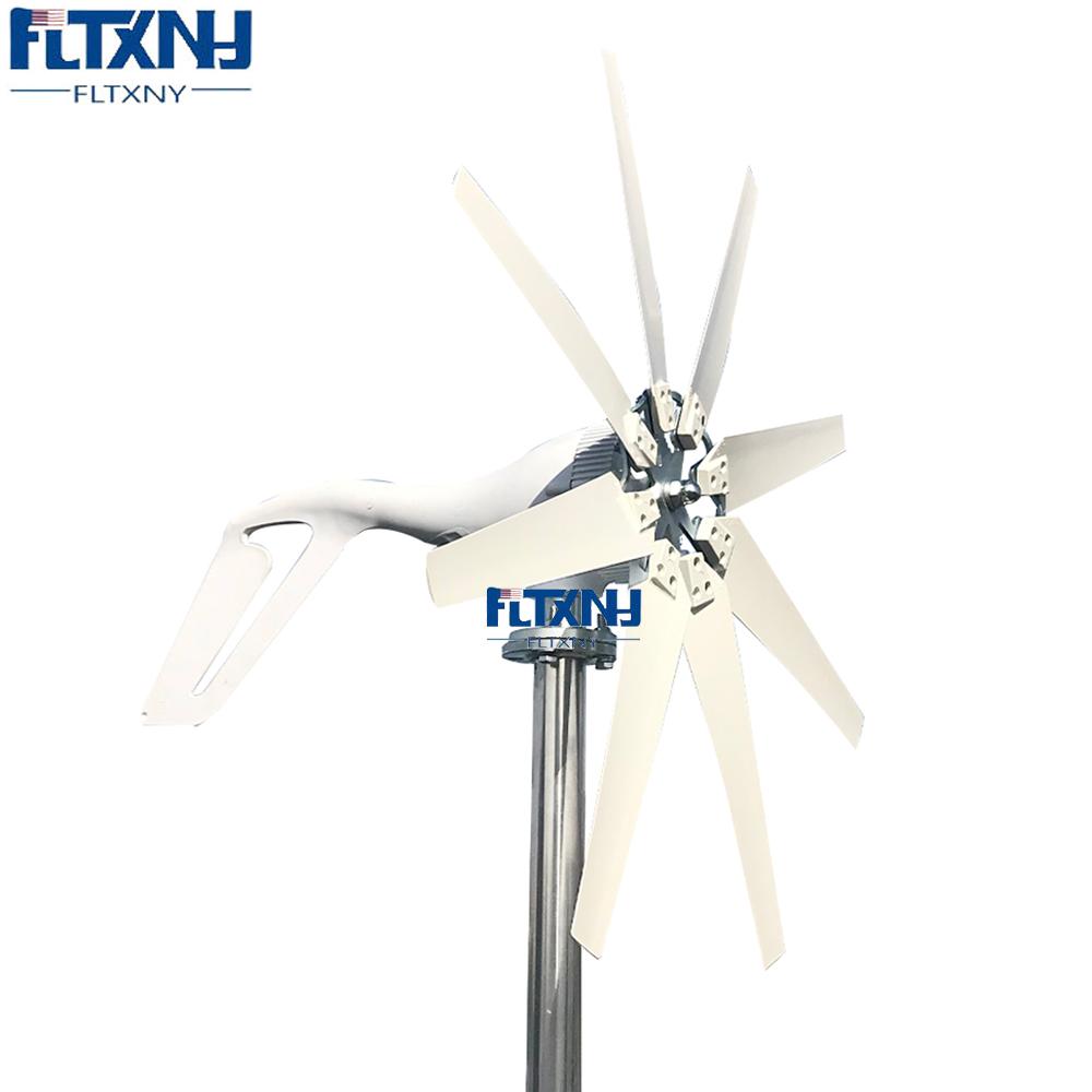 Sıcak Satış 1kw 1000w Güneş ve Rüzgar Türbini Hibrit Sistemi Güneş Dikey Eksenli Rüzgar Enerjisi Jeneratörü Ev Kullanımı İçin Windkraftanlage