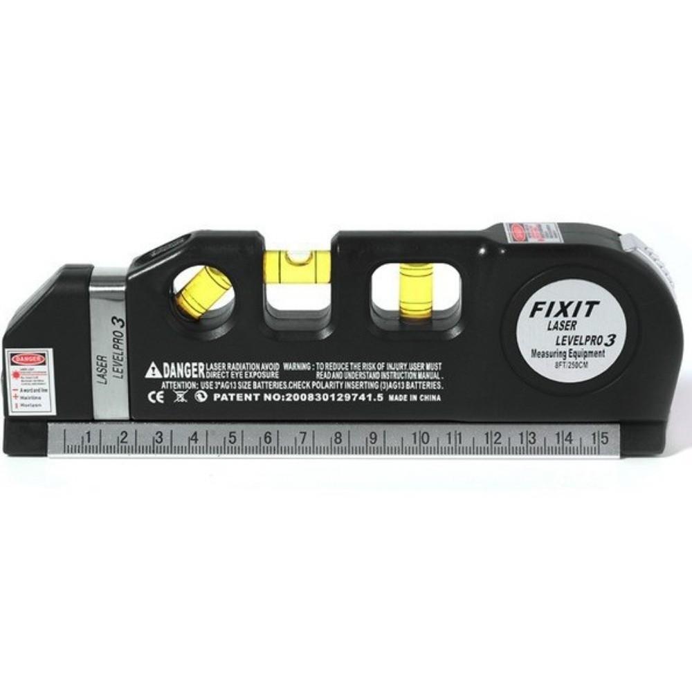

Adjustable Laser Level Tape Multifunctional with Steel Ruler Horizon Vertical Measure Aligner Portable