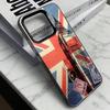 British National Flag Culture  Phone Case For iPhone 17,16,15,14,13,12,11 Plus,Pro Max,XS,Colorful Silver Phone case Funda Cover