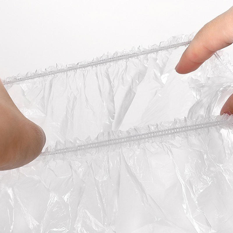 100Pcs Clear Disposable Shower Caps PE Waterproof Hair Caps for Hair Dye, Spa & Bathing  Kitchen Bathroom Accessories