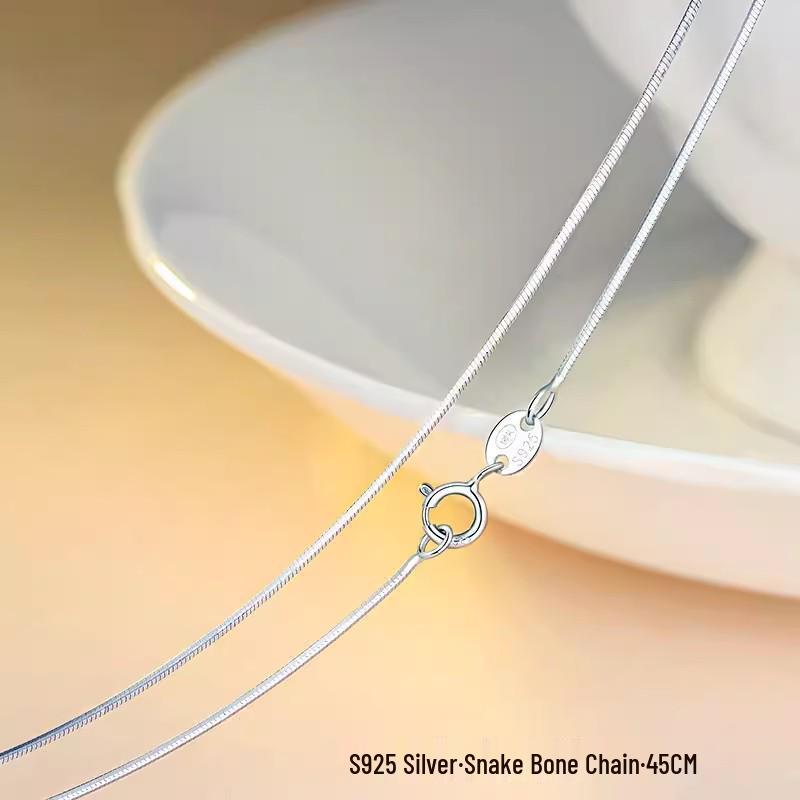 

Универсальное колье на ключицу - Замена простой цепочки Змеиная кость , Без кулона, Бесплатная доставка