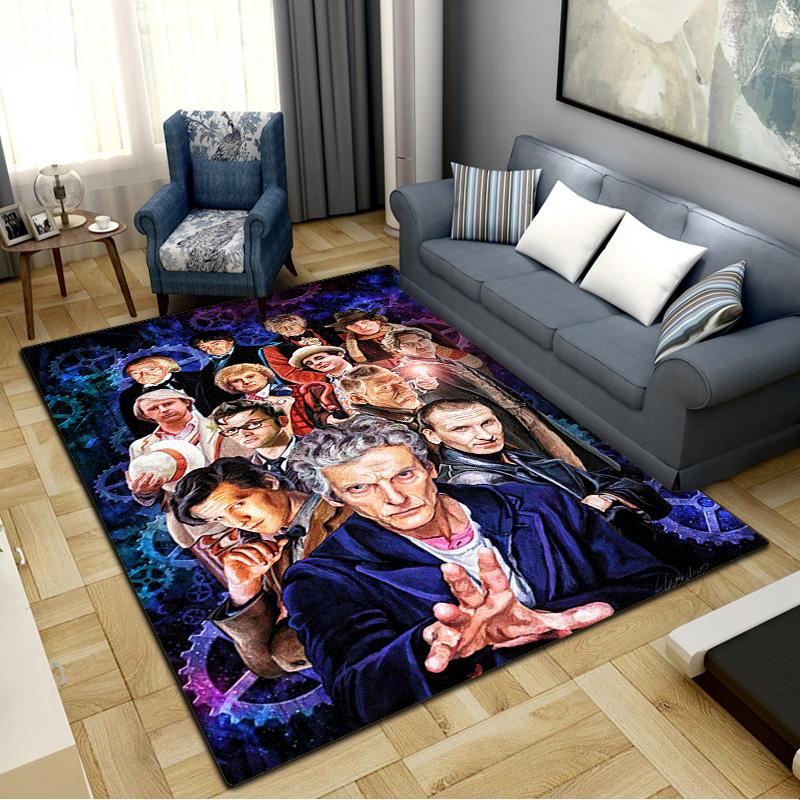 Doctor Who Carpet Rug for Living Room Bedroom Home Sofa Decoration,Kids Play Non-slip Floor Mat