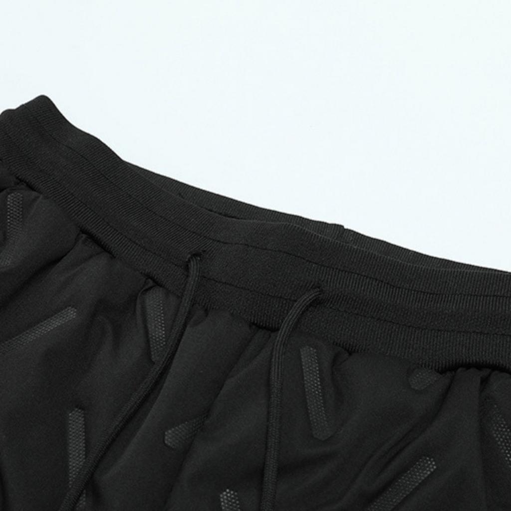 Men's Color Embossed Fleece Cotton Pants Men's Drawstring Graphene Thickened Warm Pants NEW SPORT Pocket Label