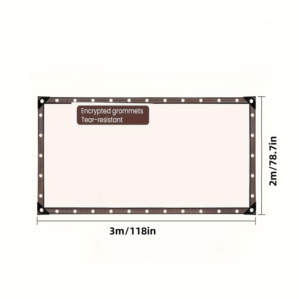 Przezroczysta Wodoodporna Plandeka z Oczkami - Idealna do Ogrodów, Dziedzińców, Kurników, Markiz na Ganki i Kempingu