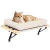 Cat Radiator Bed Adjustable Hanging Cat Hammock With Removable And Washable Cushion For Indoor Cats Cream White