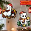 Christmas Pendants, 4 Sets Of Funny Christmas Hat Pendants, Gift Decoration Pendants, Door, Window And Fireplace Pendants
