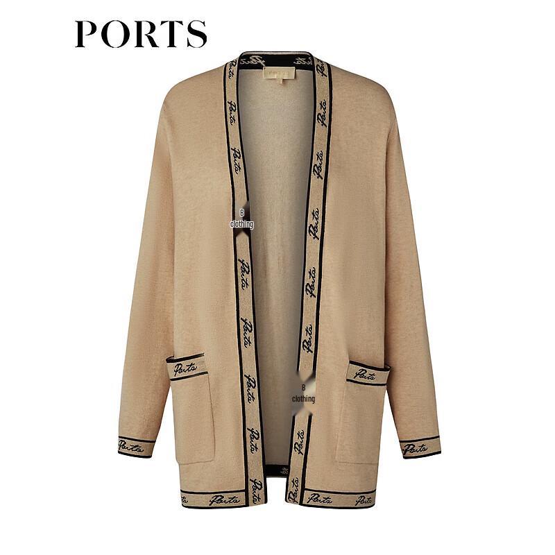 PORTS Women's Spring/Summer Long Sleeve Knit Cardigan
