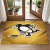 Pittsburgh Penguins Design Crystal Velvet Rug Soft Decorative Mat for Bedroom Entrance