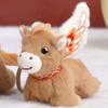 with Wings Horse Year Mascot Keychain Cute Lucky Horse Doll Pendant  Spring Festival