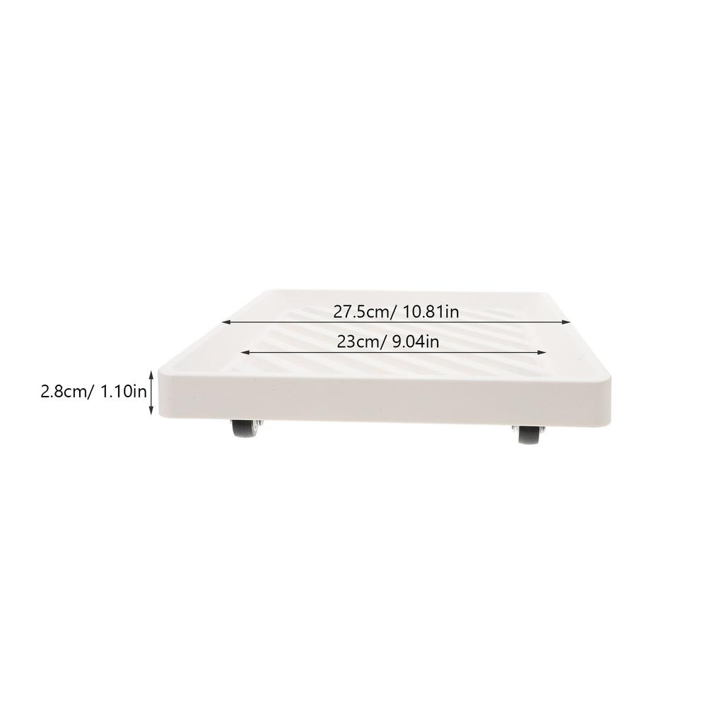 Plant Dolly Heavy Duty Thickened Tray with Hidden Wheels Rolling Planter Base for Indoor Outdoor Garden Movable Plant Pot