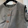 Vest for kvinner Bomull Ermeløs Vintage Denimvest Oversized Trykk Allsidig Casual Knapper Vest