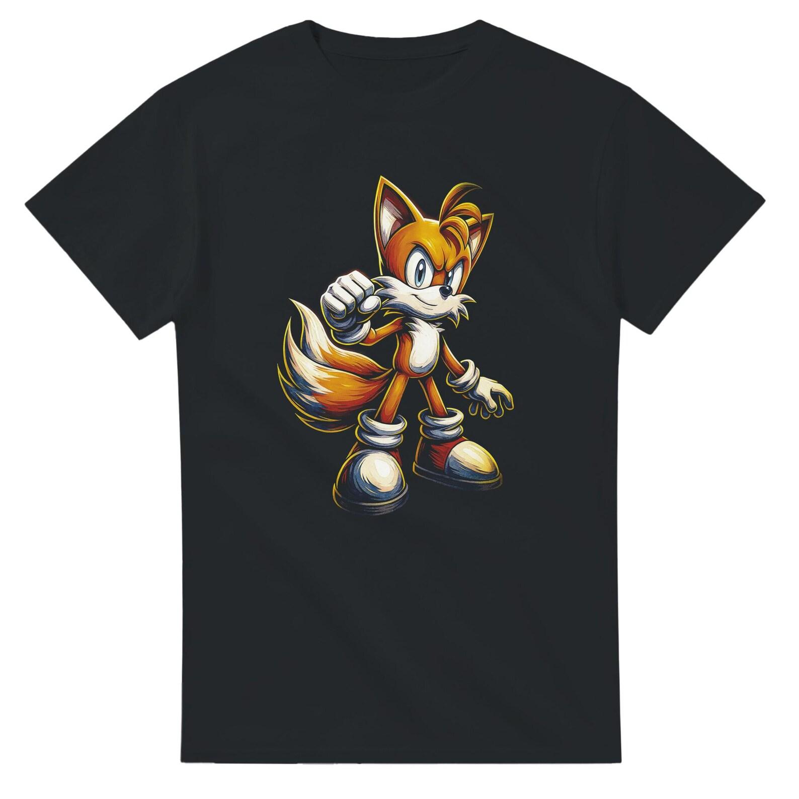 Tails Halftone Heavyweight Unisex Crewneck T shirt | Gildan® 5000 M