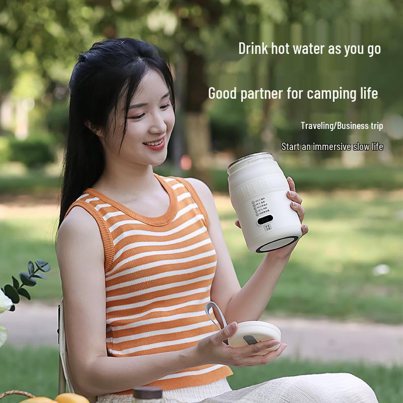 Portable Electric Heating Cup: Multi-functional Milk Warmer, Travel Kettle, and Office Hot Water Insulator