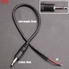 JCD 5Pcs 2.5/3.5mm Audio Cable Connector 2 3 4 Pole Mono Stereo Male Plug Female Jack Extension Wire AUX Headphone DIY Repair