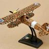 1/72 Scale Fighter Model Alloy Aircraft Educational Tool Realistic Propeller Plane with Stand