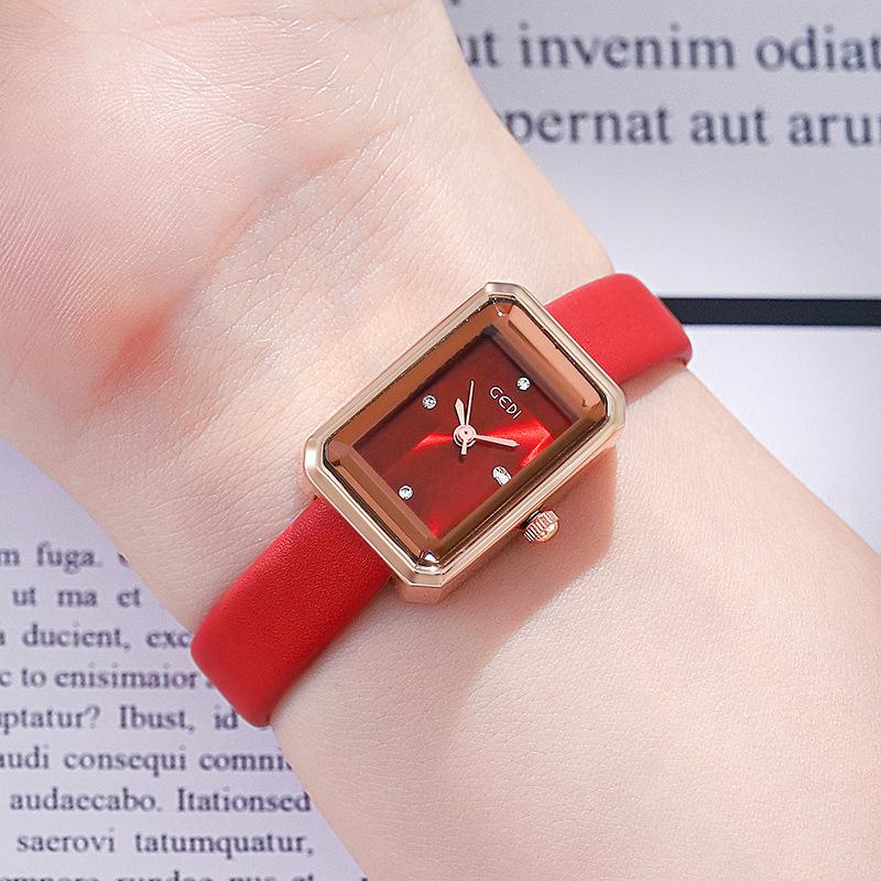 Ladies Belt Watch Fashion Simple Casual Fashion Versatile Waterproof Quartz Watch