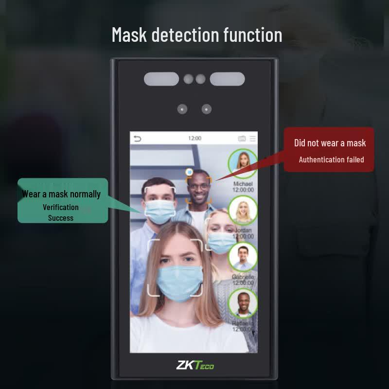ZKTECO xface700 Waterproof Facial Recognition Access Control System CN plug (adapter included)