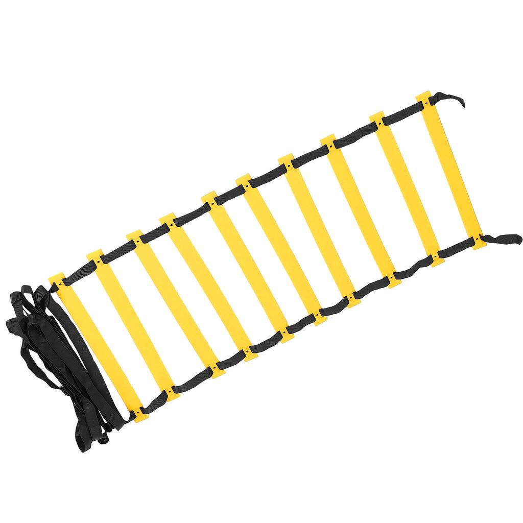 Polypropylene Training Agility Speed Ladder Stairs Footwork for Soccer Fitness AccessoryBlack Rope