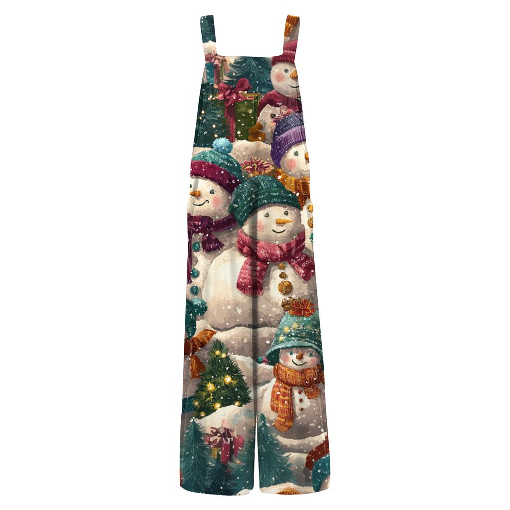 Women's Jumpsuit Printed Casual Loose Jumpsuit