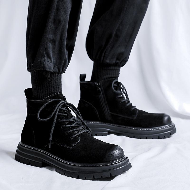 Fashion new retro British style high sense men's tooling trend boots American retro Martin boots 2052-K