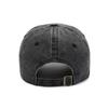 Retro Washed Denim Baseball Cap with Letter M Embroidery Unisex Vintage Snapback for Outdoor Sun Protection
