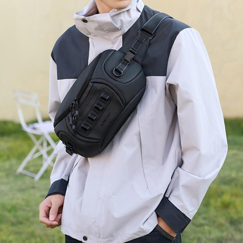 Zaino Pettorale Impermeabile Pratico per Fotocamere DSLR Borsa a Spalla Multi Scomparto Tessuto Oxford Borsa a Tracolla Per Fotografi