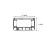 Navigation Frame Trim Carbon Fiber Type-C For Volkswagen Jetta 2011-2014