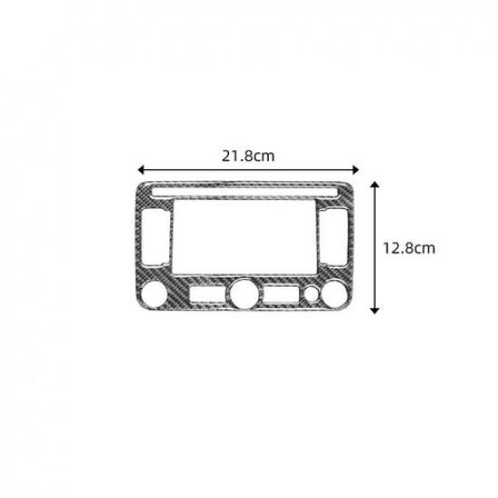 Navigation Frame Trim Carbon Fiber Type-C For Volkswagen Jetta 2011-2014