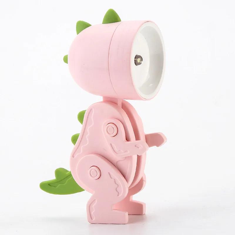 Cartoon Mini Nightlight Cute Decoration Desktop Folding Table Lamp Birthday Gift Cartoon Pet Folding Small Table Lamp with Ears