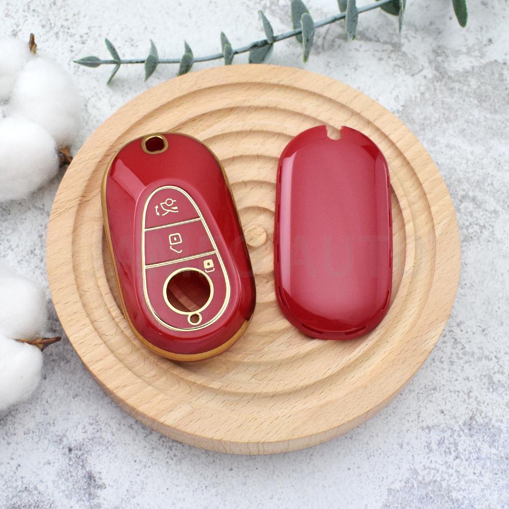 Anti-Scratch Tpu Car Key Case Cover For Mercedes Benz W206 W223 C S Class S350 C200 C260 C300 S400 S450 S500 - Holder