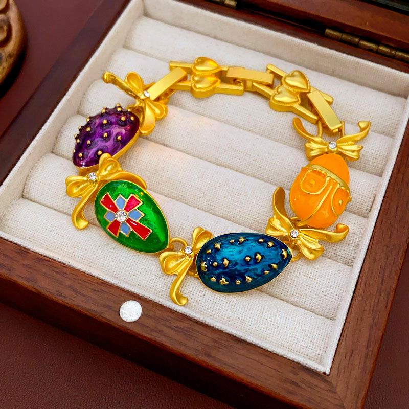 Pre-owned Vintage Retro Diamond-Encrusted Round Necklace & Clavicle Chain Set