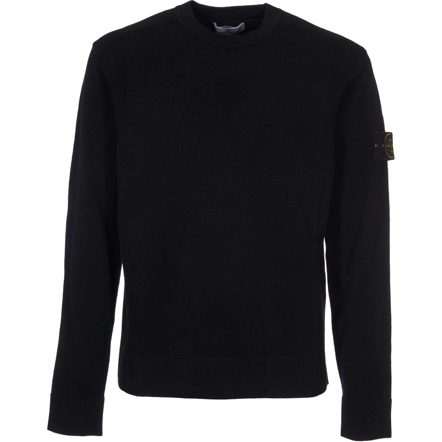 

Stone Island RWS Wool Crewneck Black Men Tops 8115526A1-V0029 L