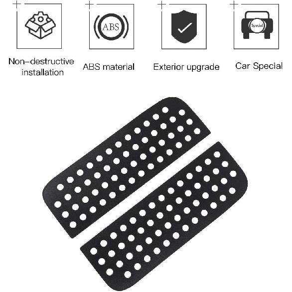 JeCar Car Rear Window Glass Cover Trim for 2018-2021 Jeep Wrangler JL & Unlimited 4-Door, for 2020-2021 Jeep Gladiator JT