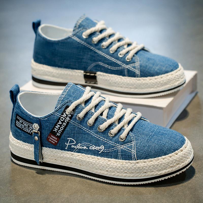 Heiße Trendige Segeltuchschuhe Herren Marke Flache Schuhe Mokassins Atmungsaktive Lässige Laufschuhe Für Herren Leichte Studenten Skateboard Schuhe