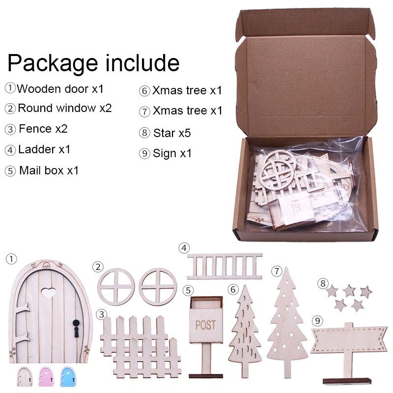 1:12 Christmas Miniature Fairy Gnome Set Home Dollhouse Furniture Accessories